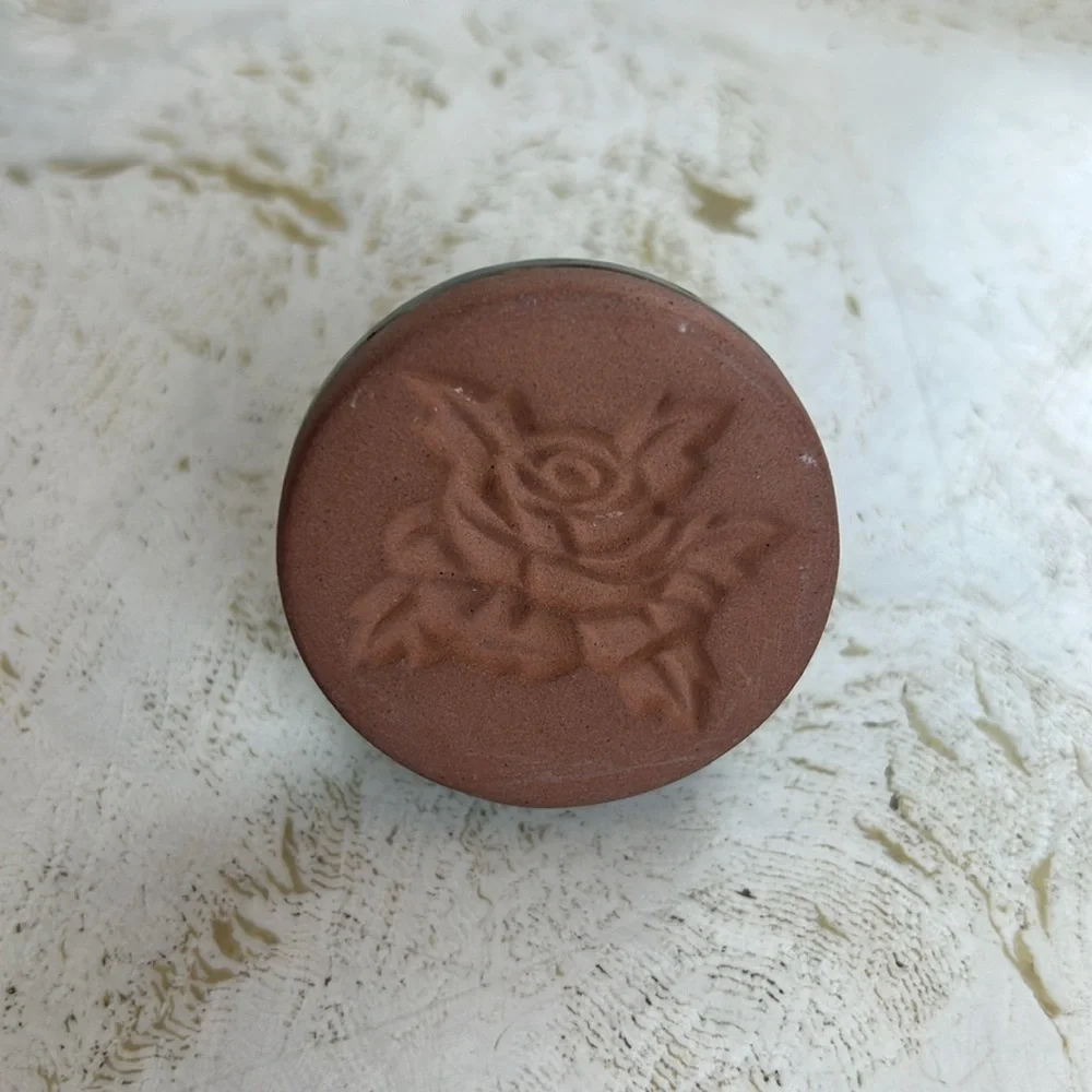 Cookie Stamp Terracotta Green Enamel  2